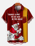 Men's Christmas Funny Graphic Short Sleeve Hawaiian Shirt